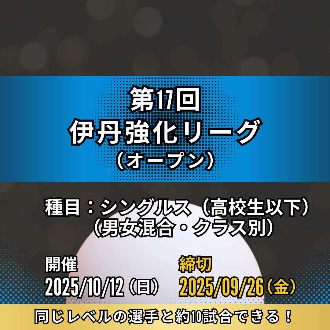 2025/10/12 令和7年度 第17回伊丹強化リーグ